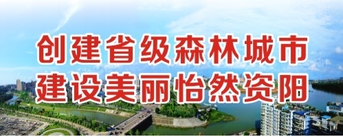 操逼操出水创建省级森林城市 建设美丽怡然资阳